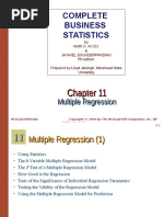 Complete Business Statistics: Multiple Regression