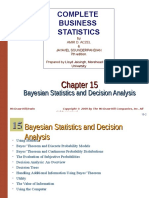Complete Business Statistics: Bayesian Statistics and Decision Analysis