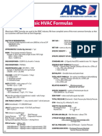 07-11 Basic HVAC Formulas - Tech Tip