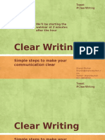 Clear Writing