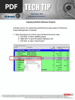 September 2012Copying Activities Between Projects