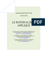 G. Bachelard, La Rationalisme Appliqué
