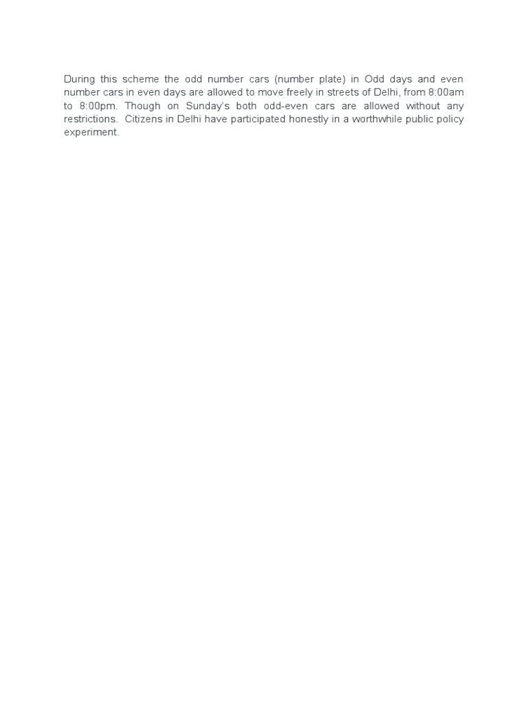 Odd Even Scheme | PDF image.