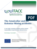 EFFACE - The Aznalcollar and Kolontar Mining Accidents - Revised