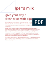 Olper's Milk: Give Your Day A Fresh Start With Olpers