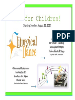 Dance and Chimes Announcement