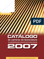 Catalogo Anuies 2007