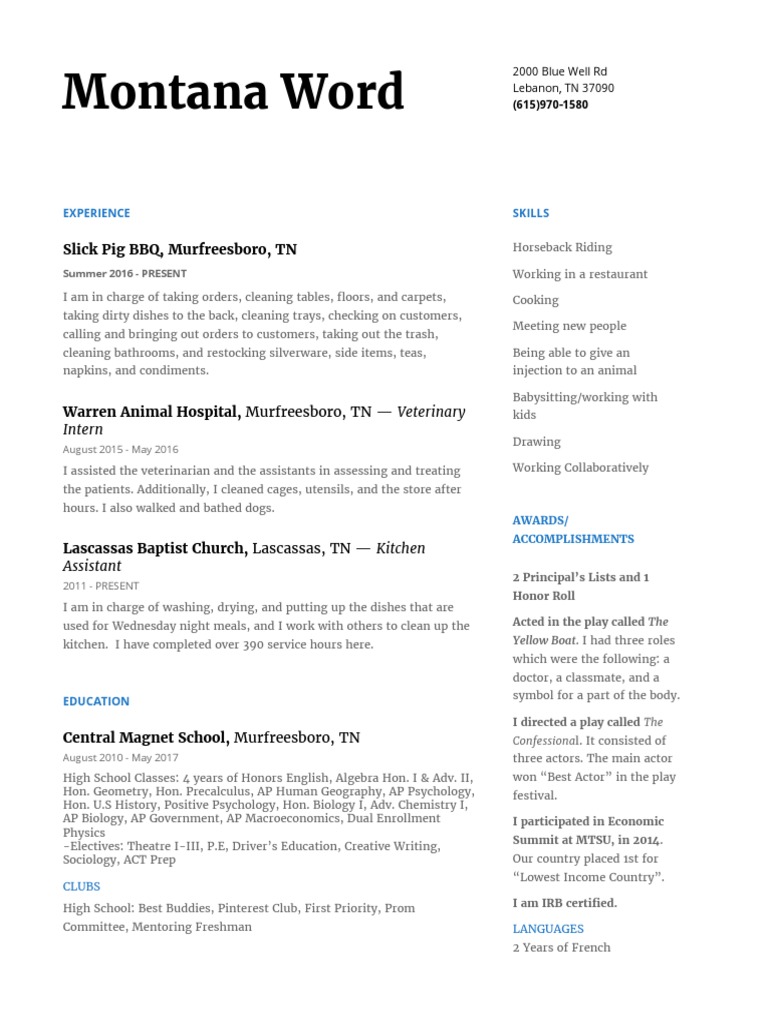 Cmsresume 1 | PDF | Cooking, Food & Wine | Self-Improvement