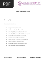 Angles Properties in Circles PDF