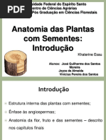 Anatomia Das Plantas Com Sementes - Introdução