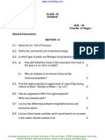 Class 9 Cbse Sample Paper Science Sa2 Downlaod