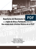 Repertorio Movimiento Universitario en la región de Arica y Parinacota (1985 - 2011). Una mirada desde el Archivo Histórico de la FEUT.