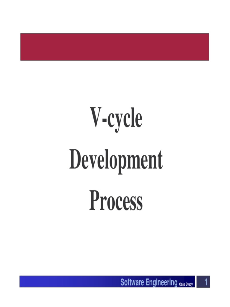 VCycle Development Process Software Engineering 1 PDF Formal
