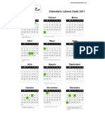 Calendario Laboral Cadiz 2011