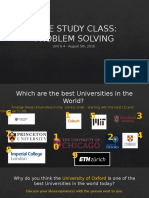 CASE STUDY CLASS - 6.4 Problem Solving