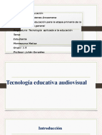 Tecnología Educativa Audiovisual