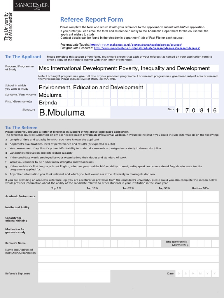 Referee Report Submission Guidelines | PDF | Postgraduate Education ...