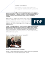 Función de La Procuraduría de Los Derechos Humanos