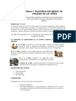 La Hiperactividad Y Trastorno Por DÉficit de AtenciÓn en Los NiÑos