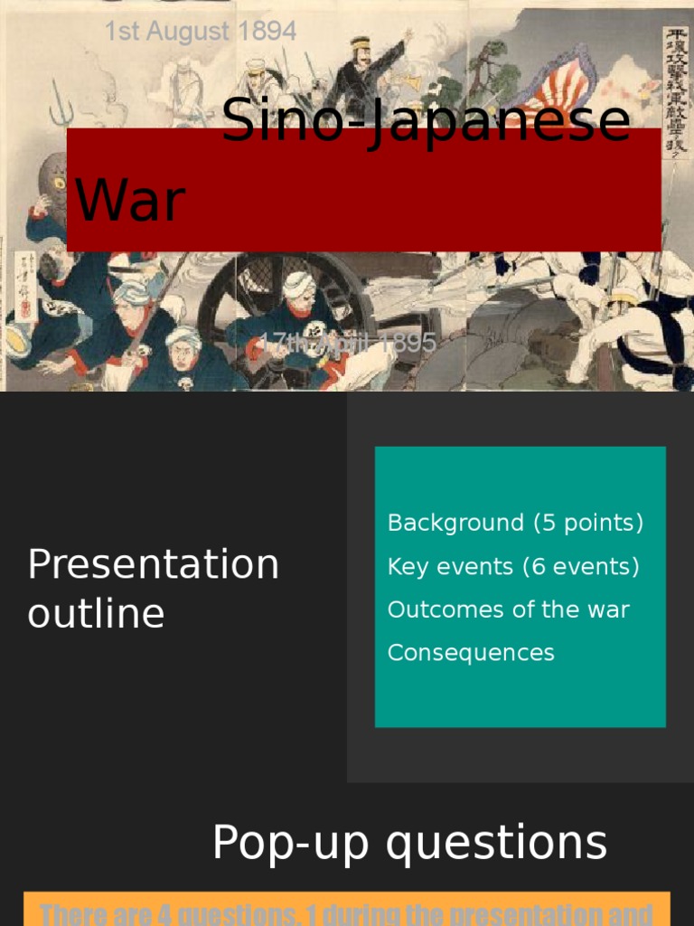 First Sino-Japanese War Overview | PDF | Empire Of Japan ...