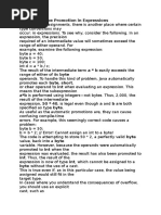Automatic Type Promotion in Expressions in Java