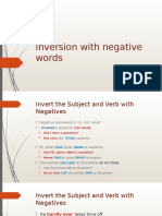 Inversion With Negative Words