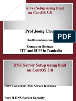 Dns Server Setup Using Bind On Centos 5.8: Prof Jeong Chul