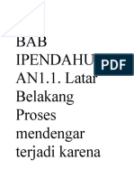 BAB Ipendahulu AN1.1. Latar Belakang: Proses Mendengar Terjadi Karena