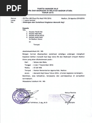 400 Koleksi Contoh Surat Undangan Manasik Haji Anak Tk Terbaik