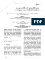 Performance Analysis of Rayleigh and Rician Fading Channel Models Using Matlab Simulation