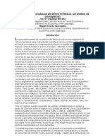 La Velocidad de Circulación Del Dinero en México