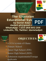 The Ghanaian Educational System