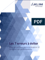 Ebook Les 7 Erreurs