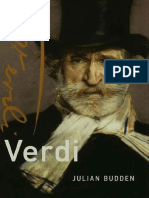 Verdi (Master Musicians Series) - Budden, Julian