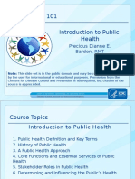 Introduction To Public Health