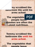 Tommy Scrubbed The Bathroom Tile Until His Arms Ached. The Vegetables That People Leave Uneaten Are Often The Most Nutritious