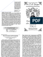 Spurgeon - Perseverancia Sin Presunción PDF