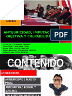 EXPOSICIÓN FINAL D° PENAL - IMPUTACIÓN OBJETIVA, ANTIJURICIDAD Y CULPABILIDAD