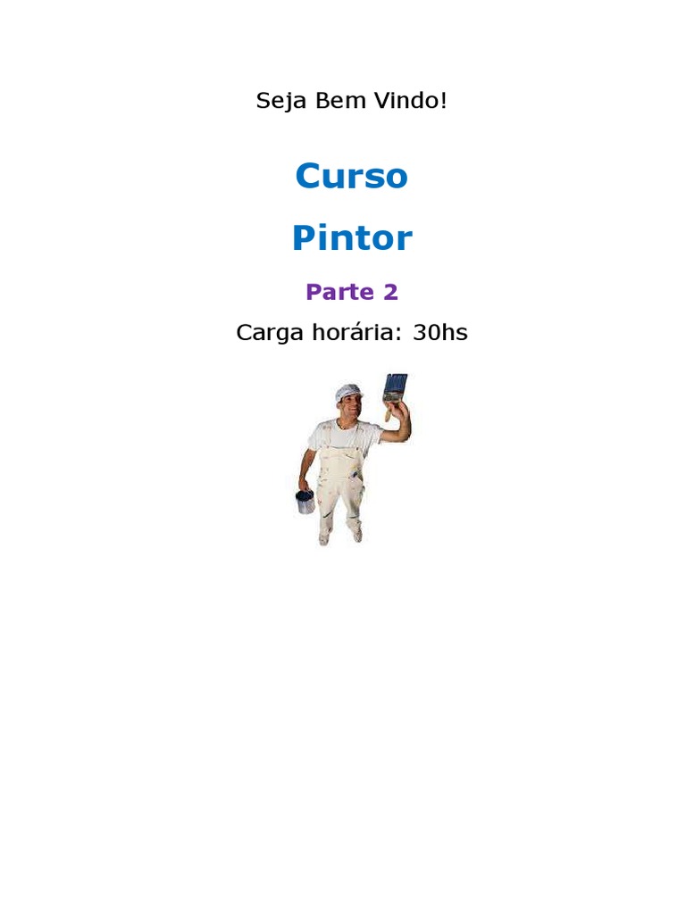 Curso Pintor - Parte 2 PDF | PDF | Tinta | Pinturas
