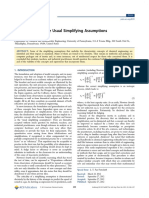 An Evaluation of The Usual Simplifying Assumptions