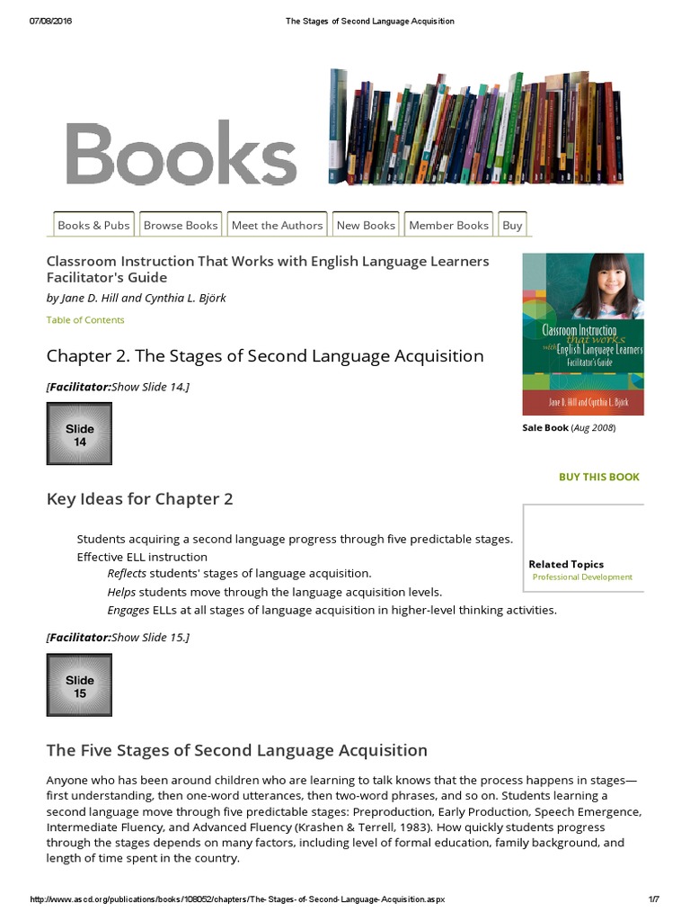 Sla Second Language Acquisition Pdf Second Language Acquisition