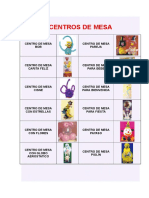 Centros de mesa creativos