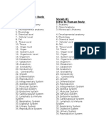 Anatomy Vocab 1