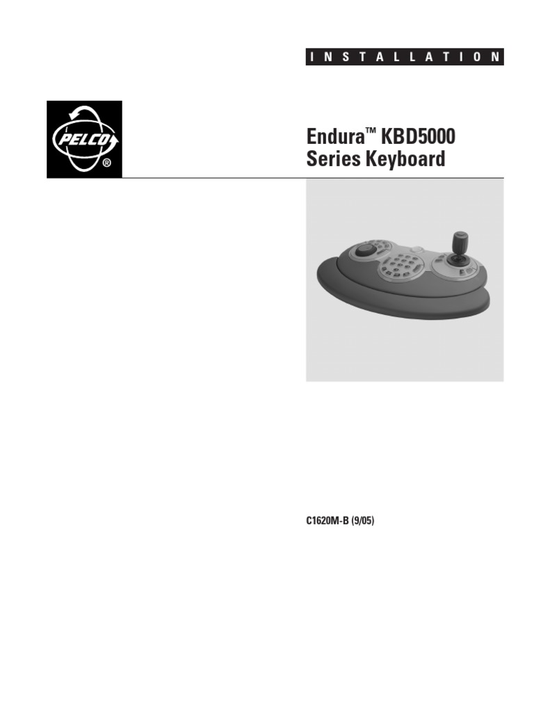Manual Pelco Kbd5000 | PDF | Usb | Computer Keyboard