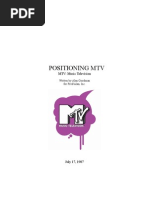 Download Positioning MTV Music Television by Fred Seibert SN3223014 doc pdf