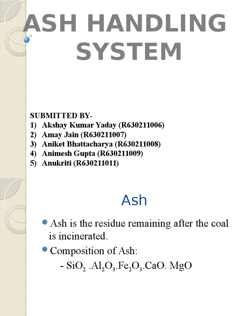 Ash Handling System PDF Fly Ash Industries