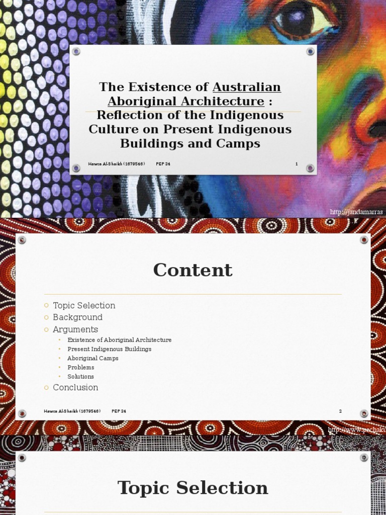 Aboriginal Architecture and Culture | PDF | Indigenous Australians ...