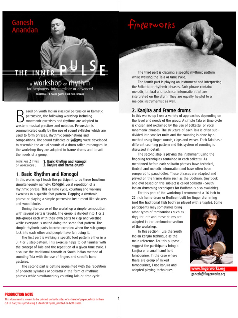 Workshop Eng Pdf Pdf Rhythm Rhythm And Meter