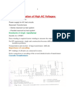 Generation of High AC Voltages PDF