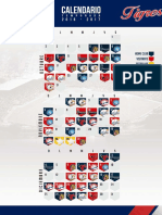 Calendario Tigres de Aragua 2016